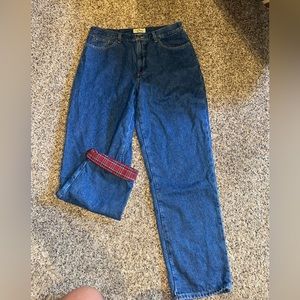 Vintage LL Bean fleece jeans!